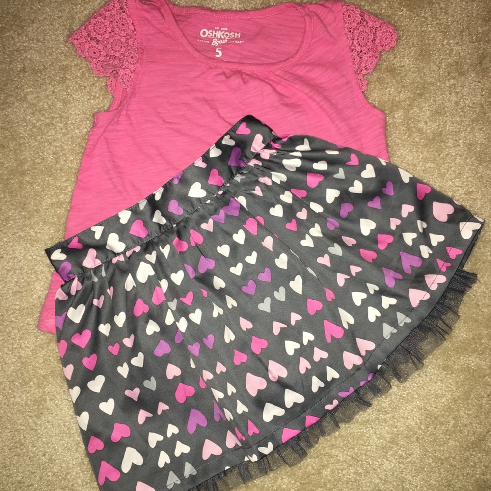 Girls Heart Skirt
